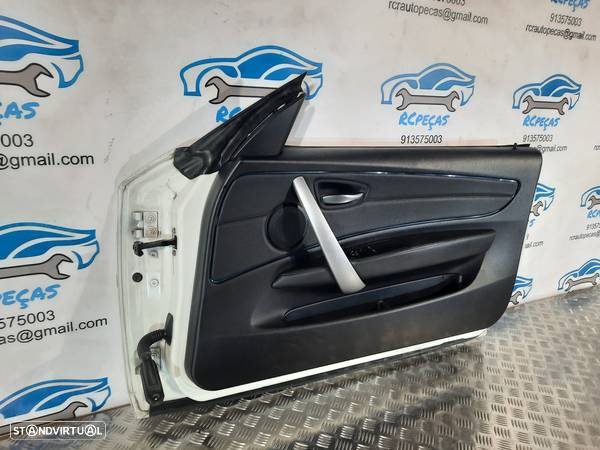 PORTA PORTAS FRENTE FRONTAL DIREITA BMW SERIE 1 E81 COUPE E82 CABRIO E88 41007207446 7207446 FECHO ELEVADOR MOTOR PUXADOR VIDRO RETROVISOR RETROVISORES - 4