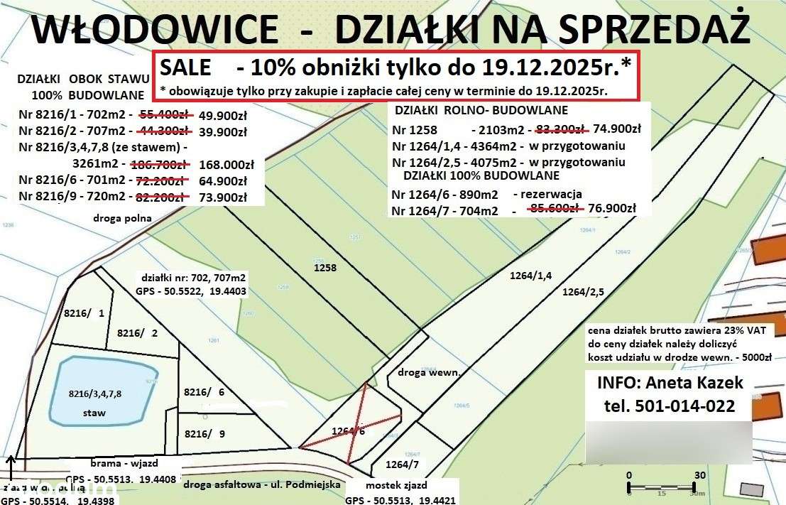 Sale -10% Jura działka budowlana 3261m2 ze stawem  tylko 168.000 zł-6