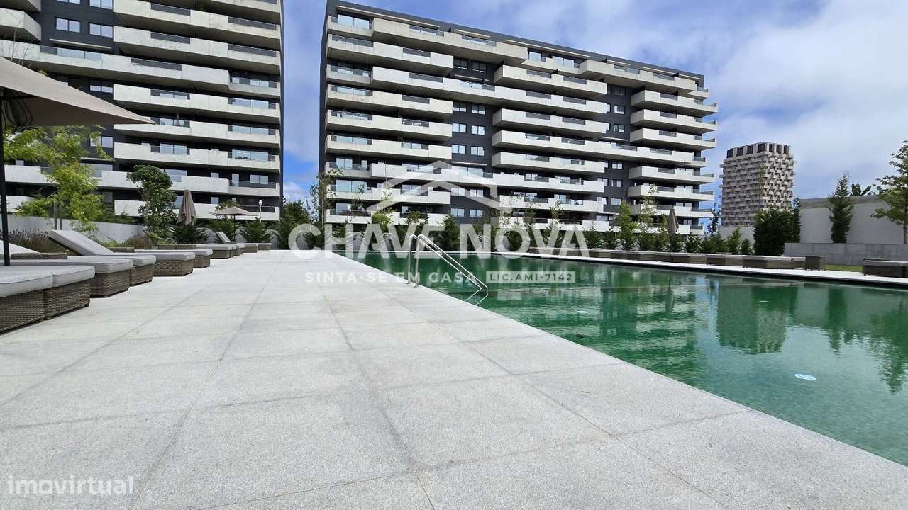 Apartamento T3, novo, condomínio fechado com piscina - Grande imagem: 4/20