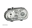 FARÓIS OEM PARA VOLKSWAGEN VW GOLF 4 MK IV FUNDO CROMADO - 2