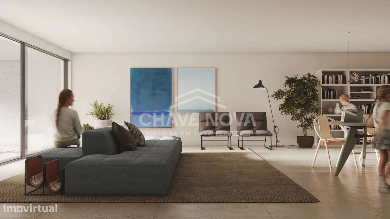 Apartamento T1 Novo c/ Lugar de Garagem em Santa Marinha (Coimbrões) - Grande imagem: 5/21