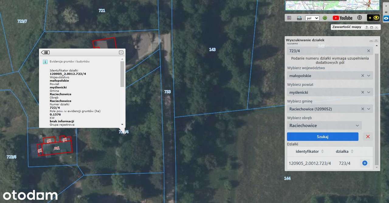 Działka budowlana Raciechowice z WZ, Kraków 40 min! Dobczyce 10 min! - Pełny obrazek: 1/17
