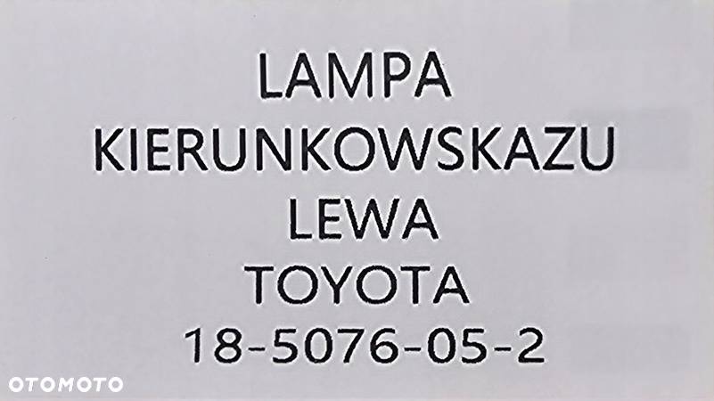 NOWA LAMPA KIERUNKOWSKAZU LEWY PRZÓD TOYOTA COROLLA 1997-2001 18-5076-05-2 - 6