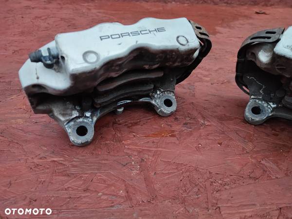 PORSCHE CAYENNE 9P 7L ORYGINALNE ZACISKI HAMULCOWE TYŁ LEWY / PRAWY BREMBO V8 4.5 4 TŁOKOWE O NR. 20 7673 03 OEM Q7 / VW TOUAREG - 5