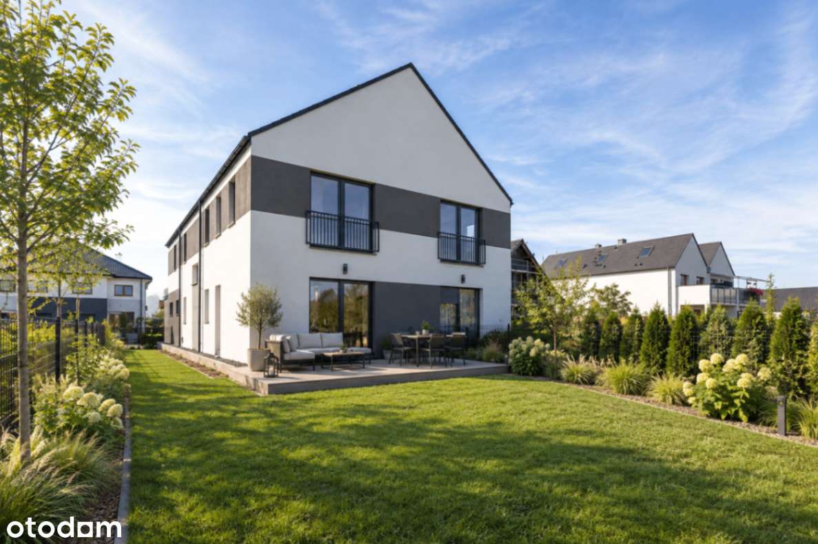 Bliźniak na działce 400 m² | Brak skosów, kanalizacja | Dobrzykowice