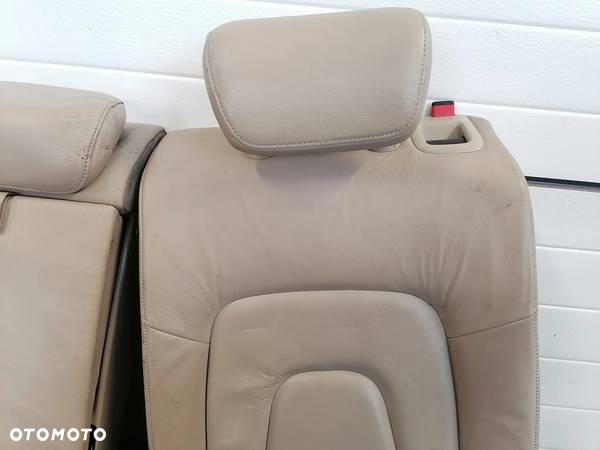 Fotele Kanapa Oparcia Komplet Skóra BEŻ Audi A4 B8 Kombi - 11