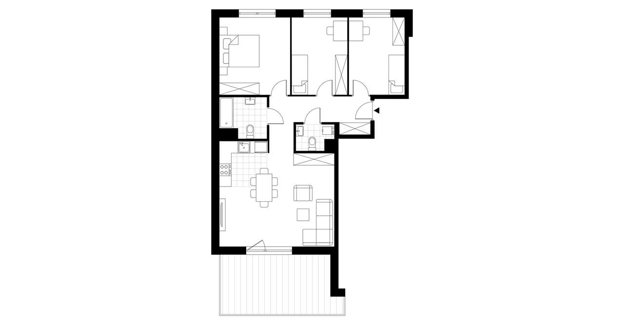 4-pokojowe mieszkanie 79m2 + balkon Bez Prowizji - Pełny obrazek: 4/6