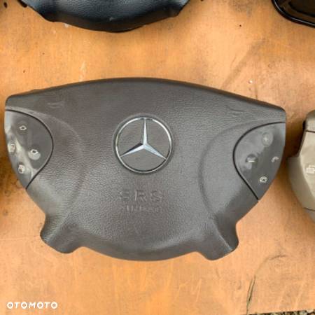 MERCEDES e211 g 463 poduszka air bag  kierowcy czarna szara beżowa ORYGINAŁ - 3