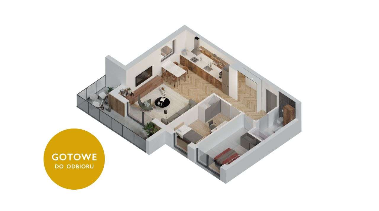 A1_1_M7, 3 pokoje, gotowe do odbioru! - Pełny obrazek: 4/9