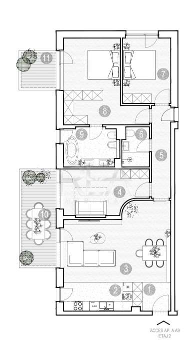 Apartament 4 camere, Green Lake, Grivita