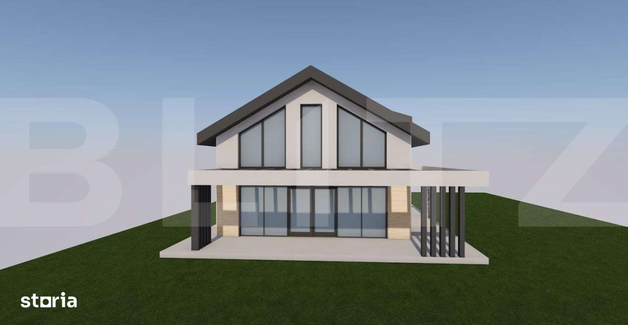 Oferta! Casa semifinisata, 140 mp utili, 750 mp teren, Salicea, pompa - Imagine principală: 5/7