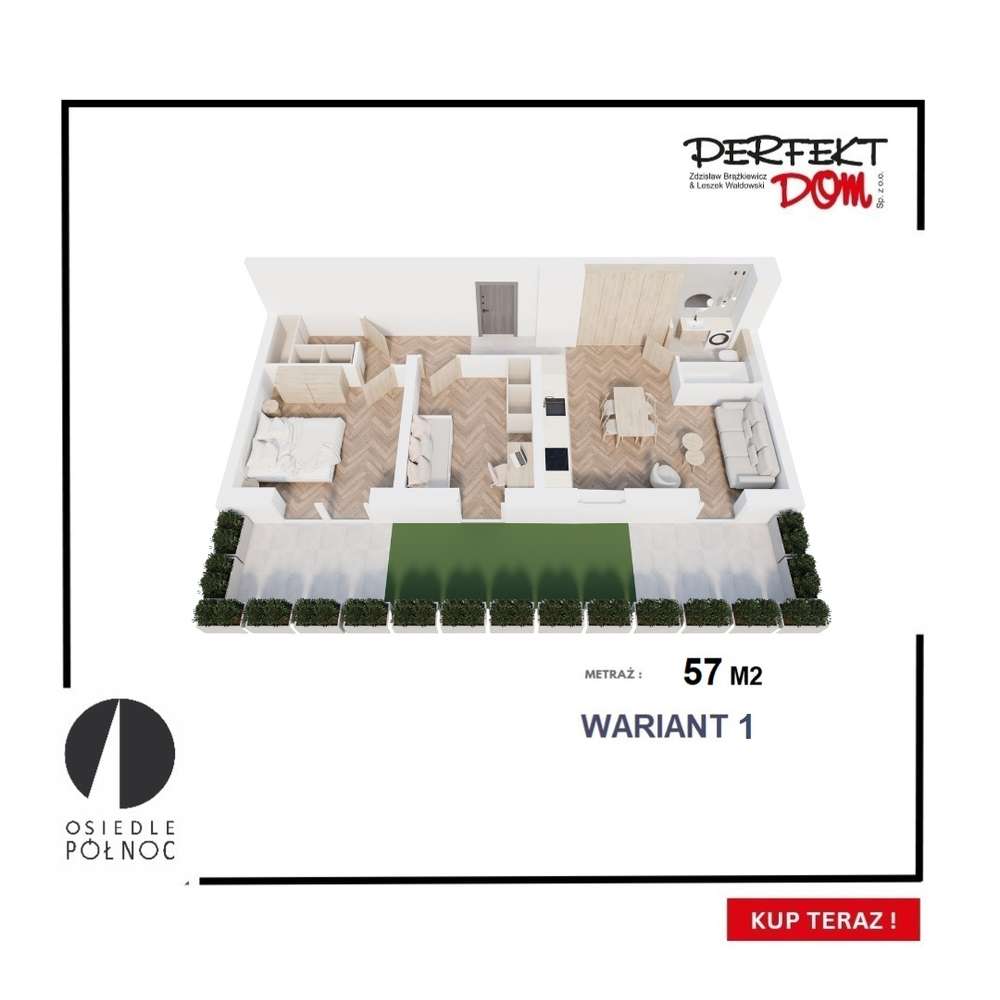 Nowoczesne mieszkanie 3-pokojowe z tarasem.-5