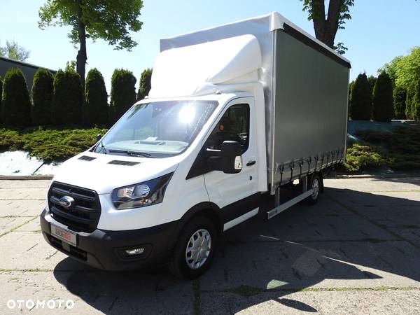 Ford TRANSIT NOWY PLANDEKA WINDA 8 PALET KLIMATYZACJA TEMPOMAT ASO GWARANCJA 130KM [ B43418 ] - 2