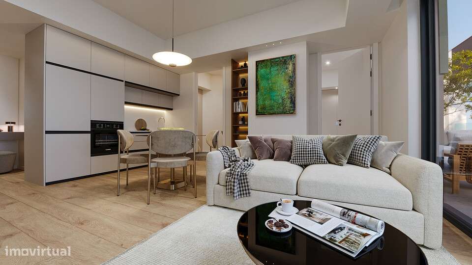 T1+1 Novo com 2 frentes, lugar de garagem e arrumo a 200m metros - Grande imagem: 2/31