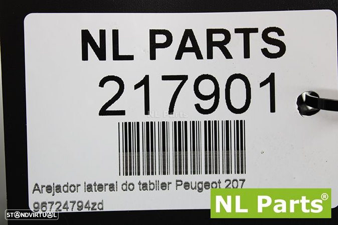 Arejador lateral do tablier Peugeot 207 96724794zd - 4