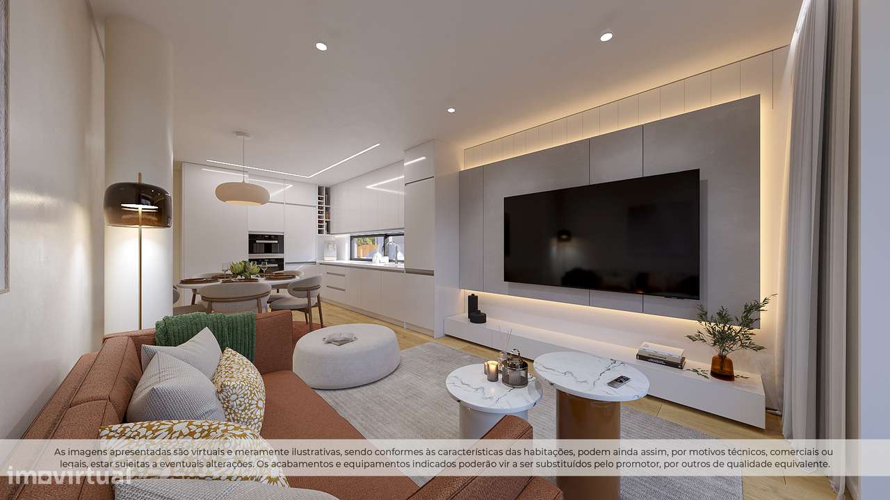 T2 Novo Último Piso c/ Lugar de Garagem em Pedroso (Carvalhos) - Grande imagem: 4/23