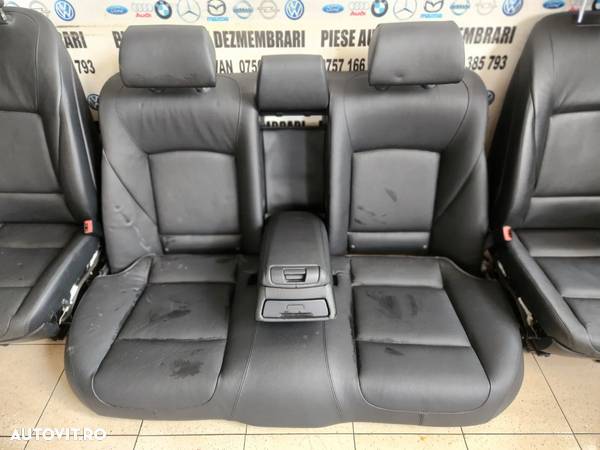 Interior Complet Scaune Piele Neagra Electrice Bmw Seria 7 F01 F02 F03 F04 Volan Stanga Europa Stare Foarte Buna - 4