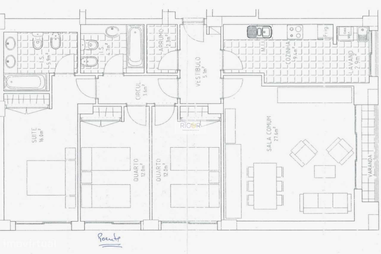 T3 junto ao Metro, a 980mts da praia de Matosinhos-20