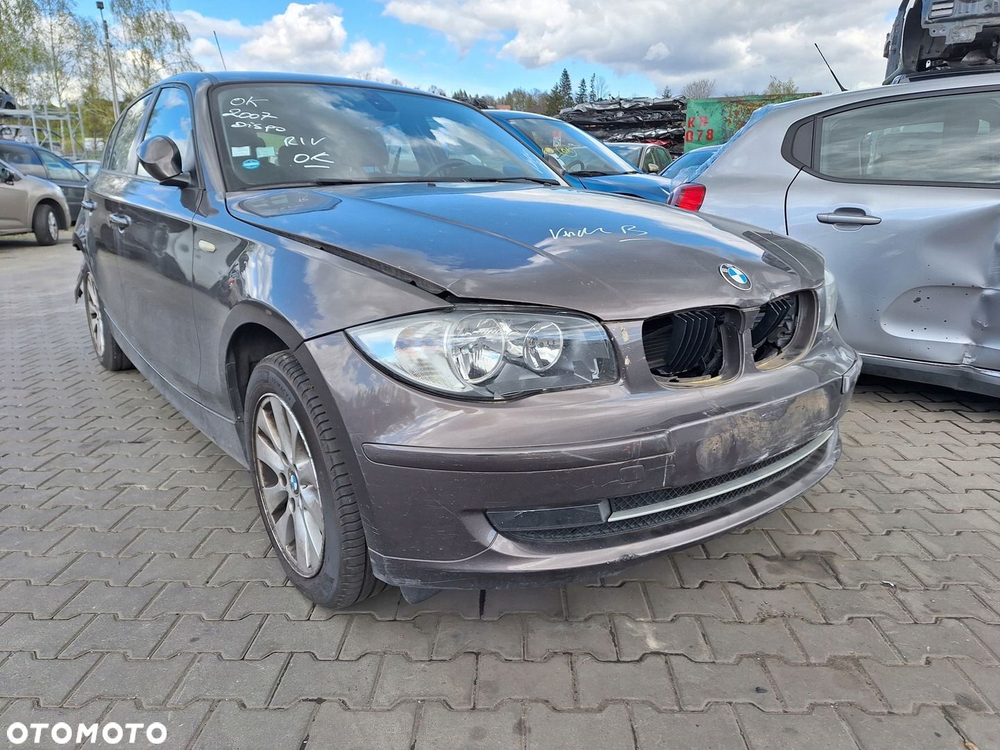 BMW 1 I E87 LCI A17 A17/8 HAVANNA METALLIC DRZWI PRZÓD PRAWE - 1