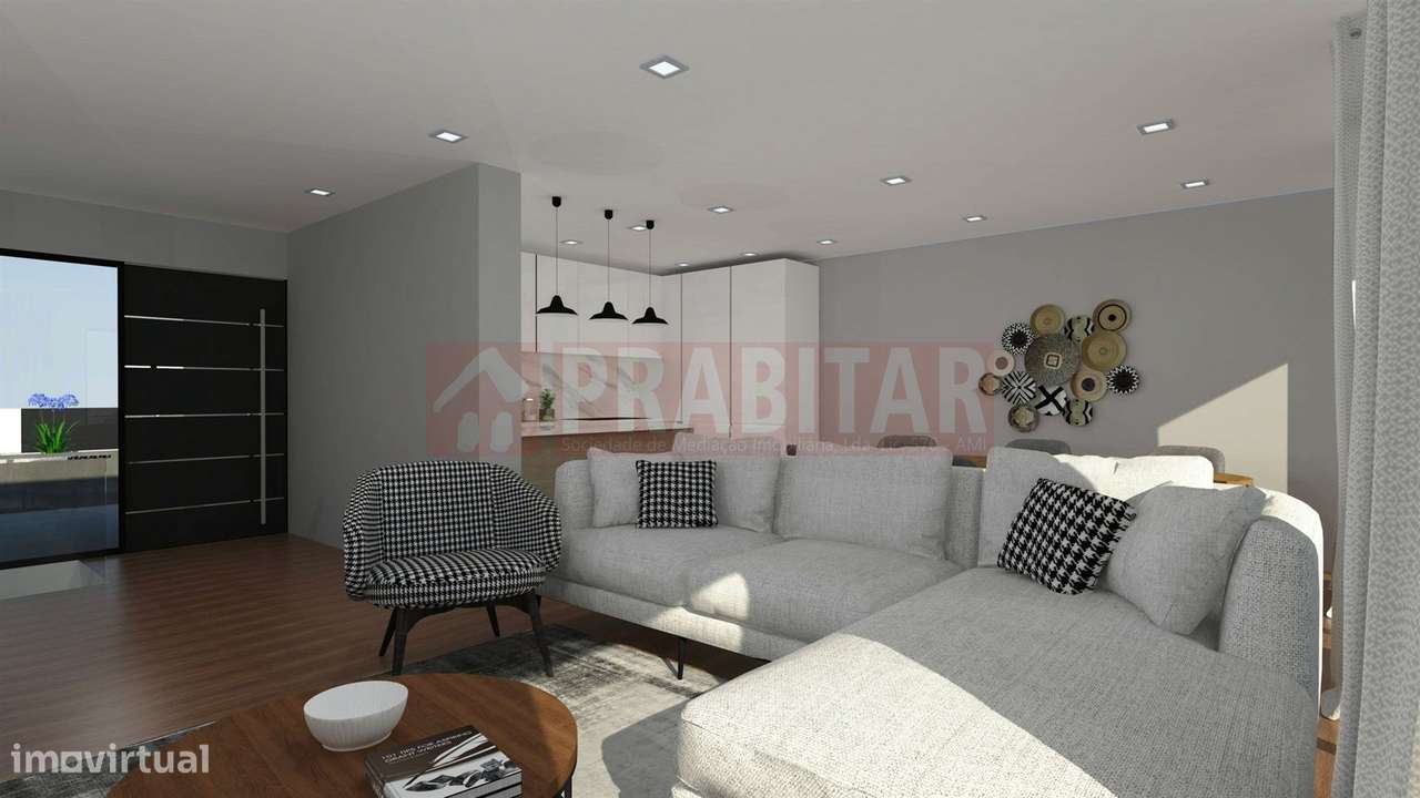 MORADIA TIPO T4 COM GARAGEM e grande terreno plano  NOVA-8