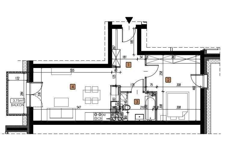 Gotowe | Felin | 2 pokoje | 51m2 | parter-1