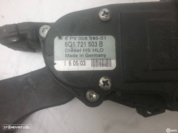 Pedal acelerador SEAT IBIZA III (6L1) 1.4 TDI | 05.05 - 11.09 Usado REF. 6Q1 721... - 2