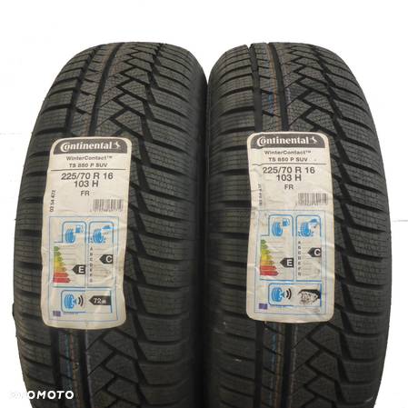 4 x CONTINENTAL 225/70 R16 103H WinterContact TS 850 P SUV Zima NIEUŻYWANE - 4