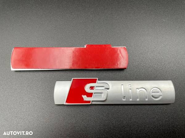 Set embleme Audi S7 gri / roșu - 8