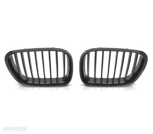 GRELHAS FRONTAIS PARA BMW X5 E53 99-03 PRETO BRILHANTE - 2