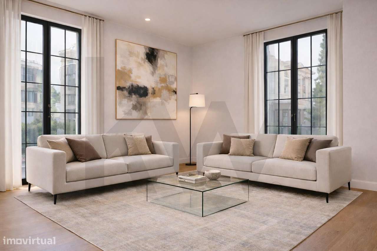 Apartamento T3 no Príncipe Real com garagem, elevador e arrecadação - Grande imagem: 4/44