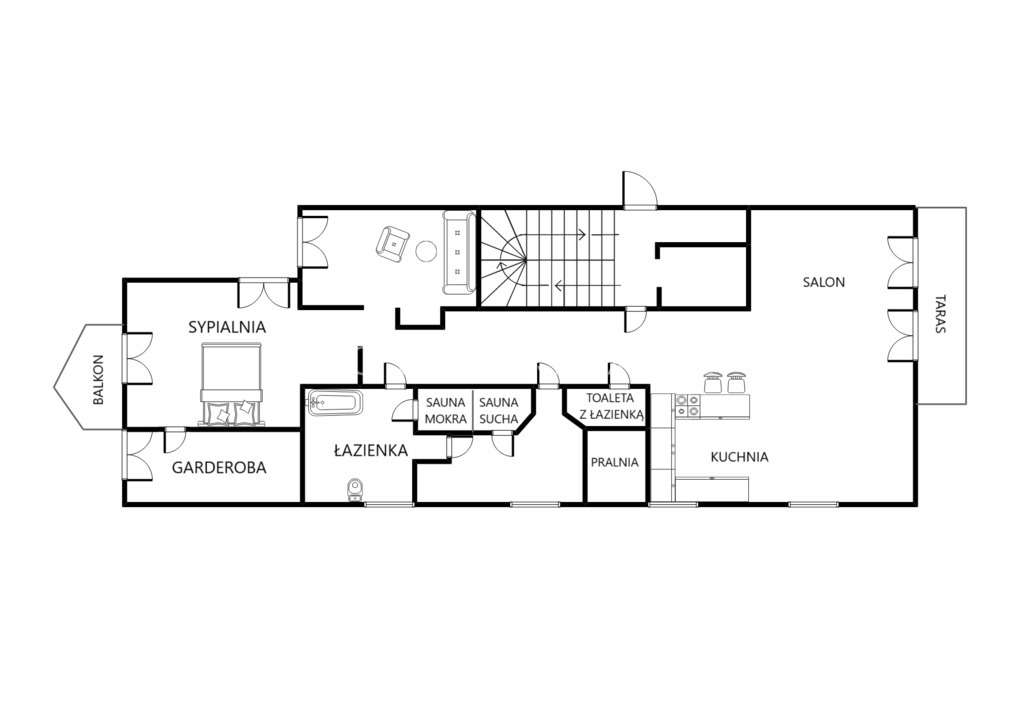 Apartament ze strefą SPA i widokiem na Wawel! - Pełny obrazek: 5/20