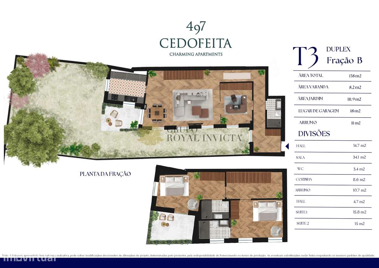 Apartamentos T3 Duplex - Exclusividade e Sofisticação no Centro do Por-6