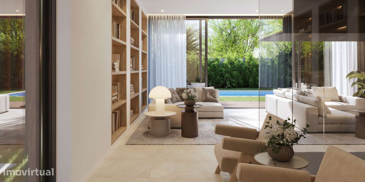 Moradia T4 com piscina, garagem e vista jardim e serra-18