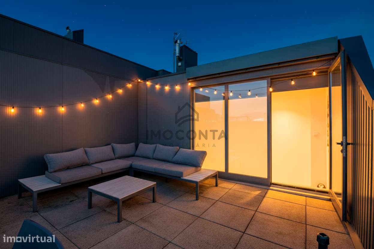 T3 Último Piso c/Terraço Edifício Camaleão- Valongo-4