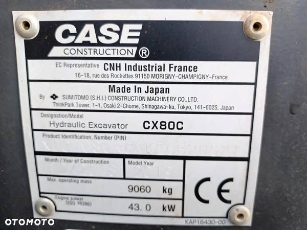 Case CX80C - 18