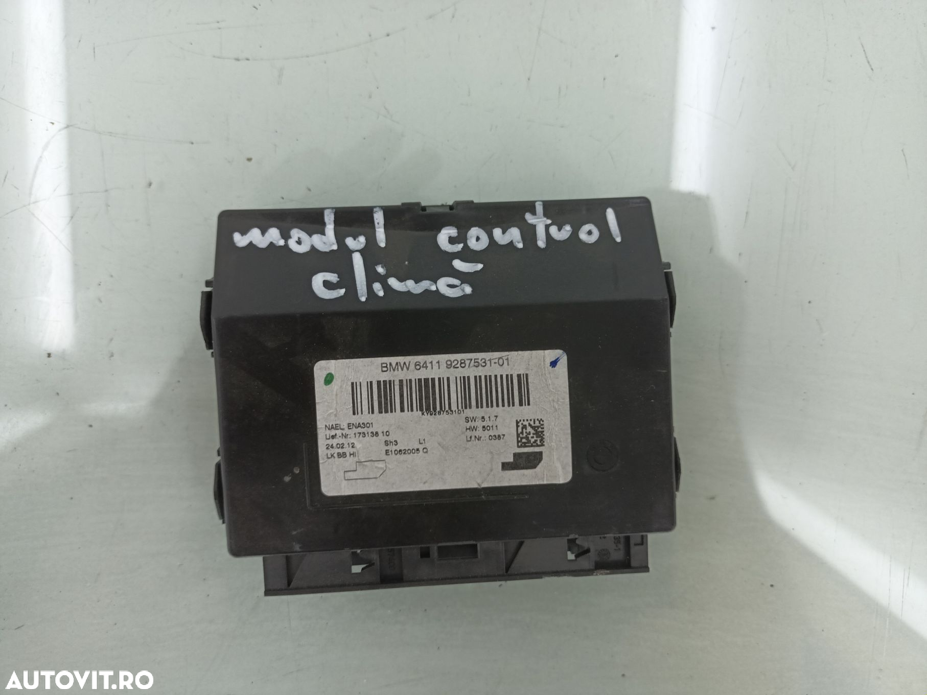 Modul control clima BMW SERIA 3 F30 2.0 D   N47D20C 2012-2018  9287531 - 2