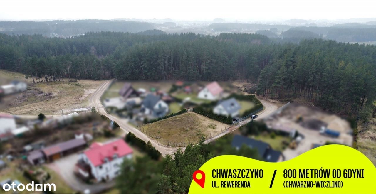 Działka, 959 m², Chwaszczyno