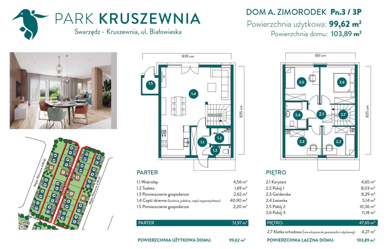 Nowy dom 99,62m2 z ogrodem PARK Kruszewnia PROMOCJA-13