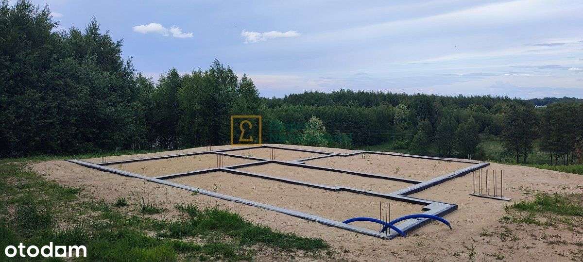 działka budowlana z fundamentem, Zielone wzgórze-8