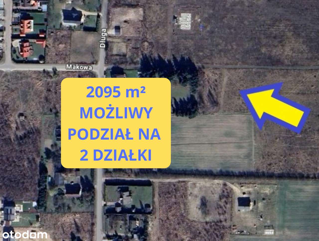 Duża dz. budowl. Możliwy podział na 2 działki. Inwestycja. UZBROJENIE-3