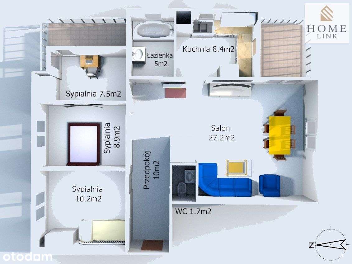 Nowoczesne 4-pokojowe mieszkanie z m. postojowym-5