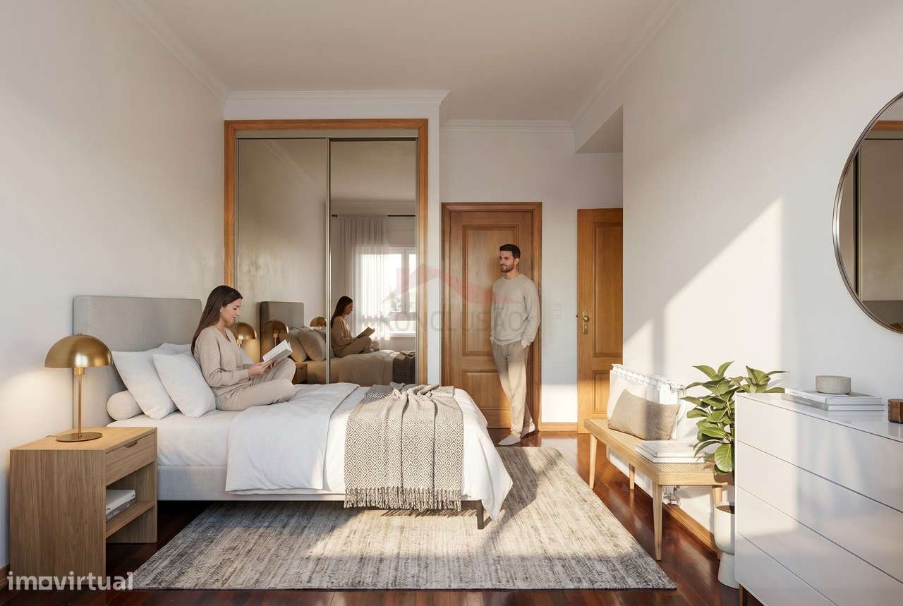Apartamento T3 com Vista rio, estacionamento e arrecadação - Calçad...-2