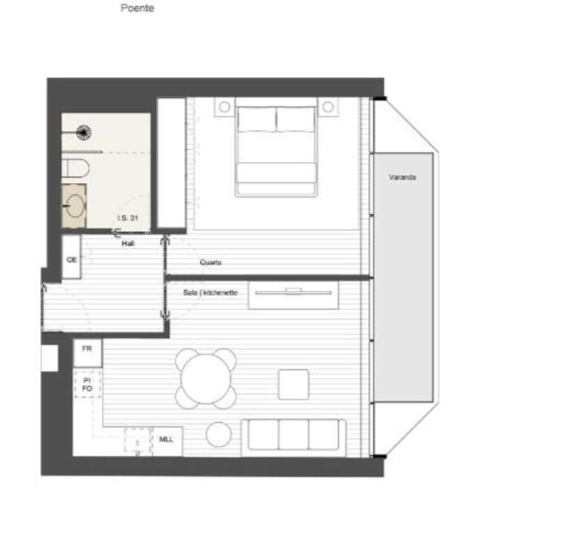 Apartamento T1 Mobiliado Matosinhos-10