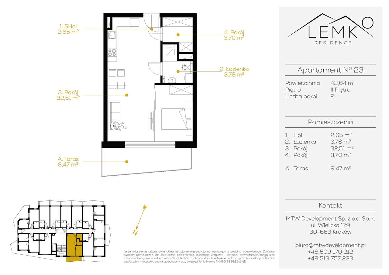 Lemko Residence | Przedsprzedaż! | 2-pok. | 23 - Pełny obrazek: 2/8