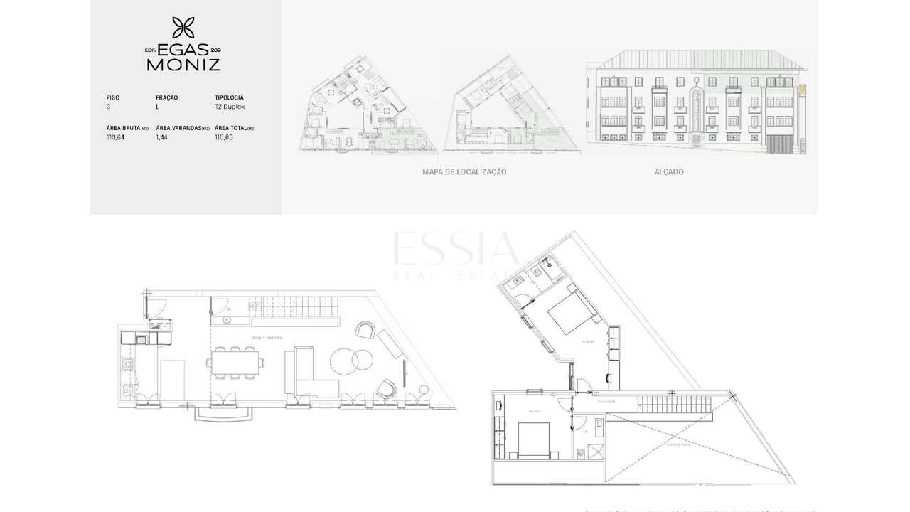 Apartamento T2 Duplex - Edifício Egas Moniz 209 - Grande imagem: 5/8