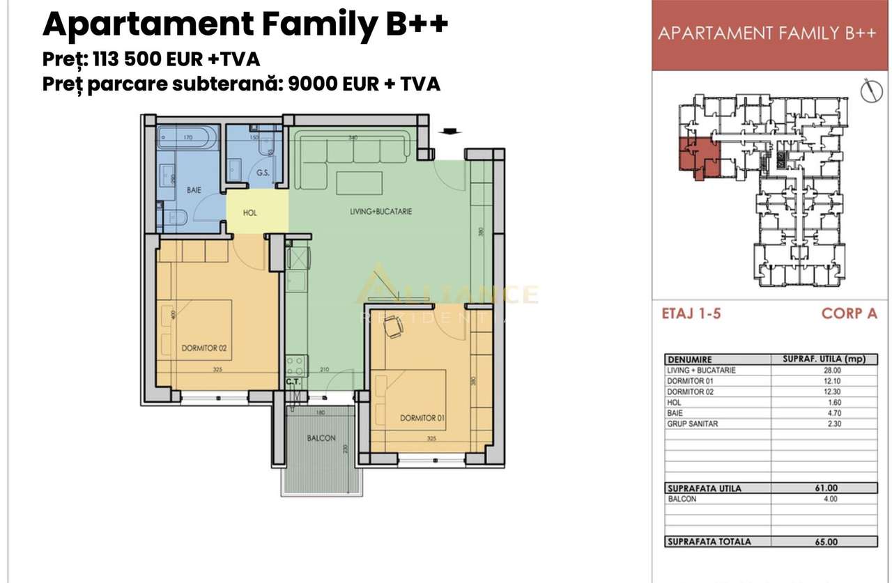 Metrou Berceni la 7 minute, 3 camere, bloc nou-15