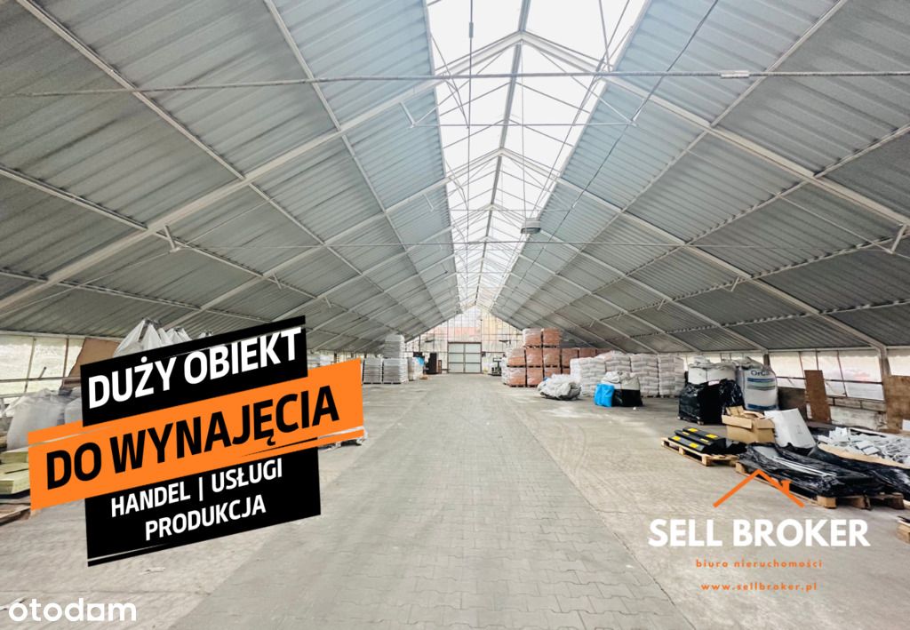 1260m2 do wynajęcia! Pod handel, produkcję, usługi