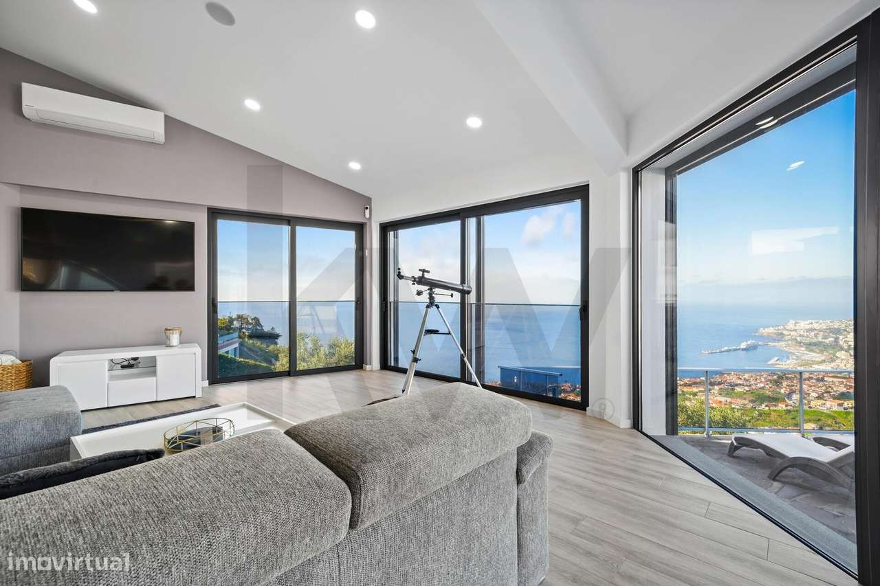 Moradia T4 com piscina e vista oceano, São Gonçalo, Funchal-13