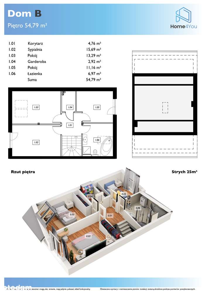 Komfortowy dom szeregówka 99,86 m2 na Konradowie blisko Szczawna-Zdrój - Pełny obrazek: 5/11