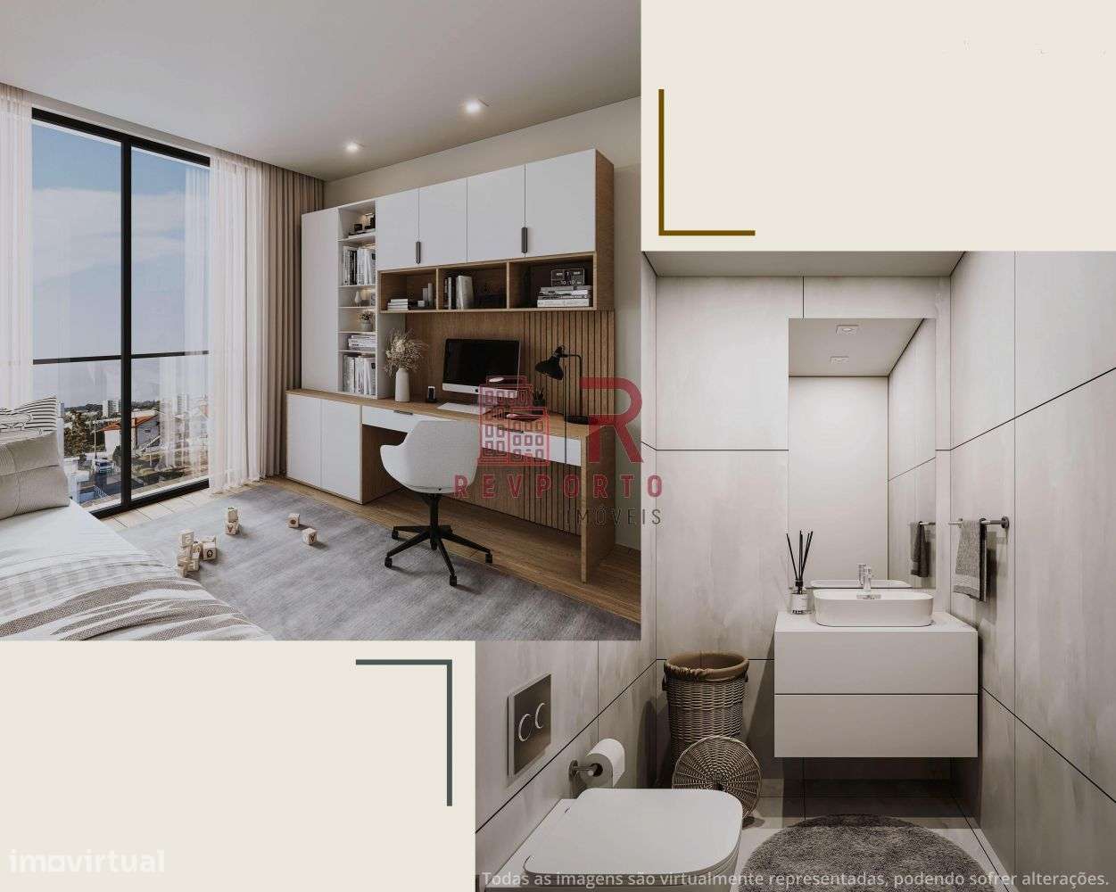 Apartamento T2, com 2 suítes, varanda, jardim e garagem-9